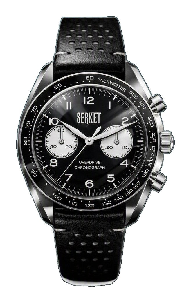 Overdrive Chronograph Phantom Black Black & White Dial