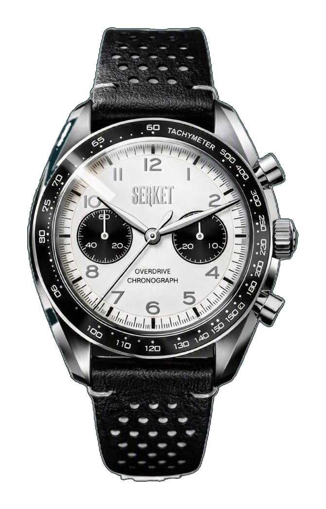 Overdrive Chronograph Glacial White-Black Dial