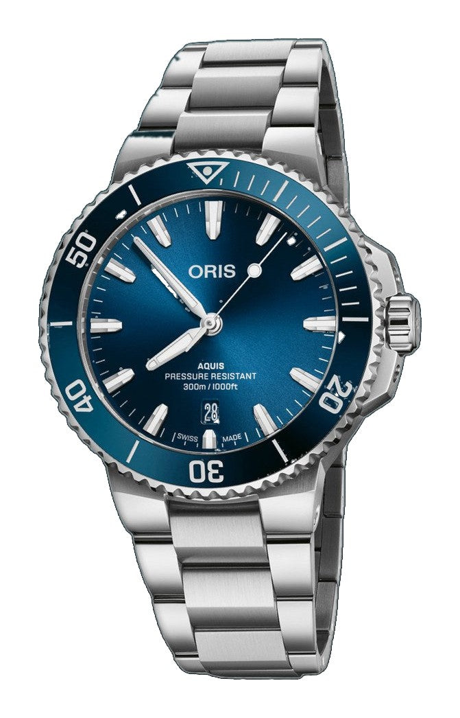 Aquis Date 41.5mm Blue Dial