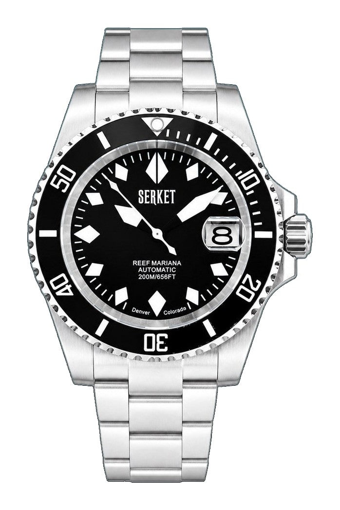 Reef Mariana Diver Black Dial Black Bezel 40mm Black Dial