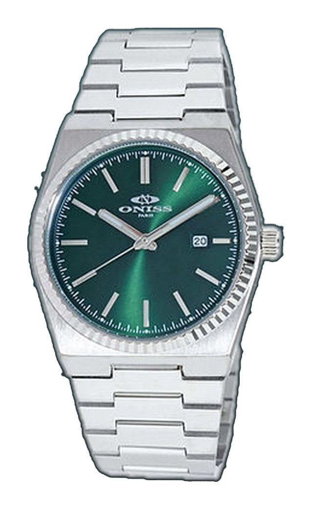 Stratos Date Green Dial / Stainless Steel Bracelet Green Dial