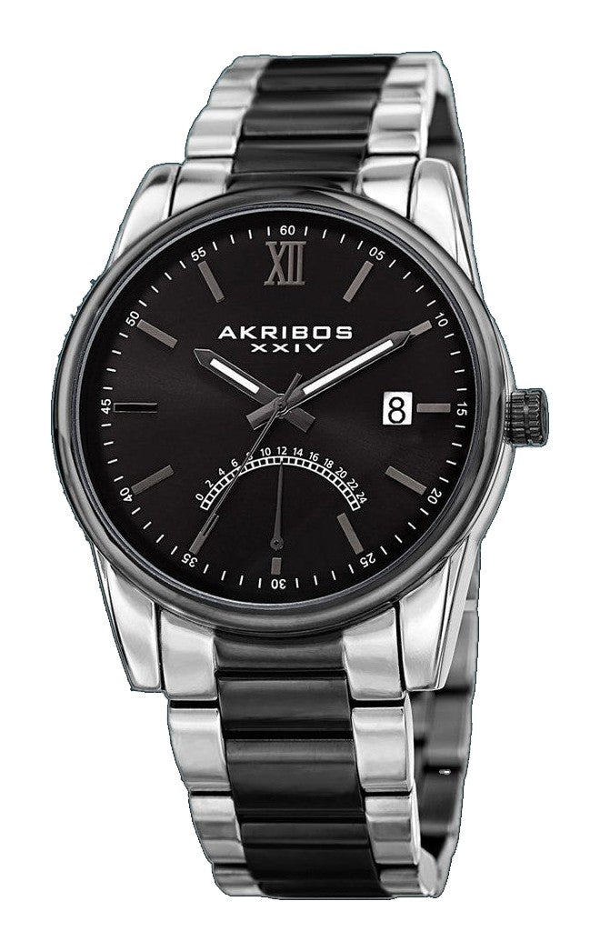 Black Dial Two-tone Men's Watch Black/Silver | Black Dial