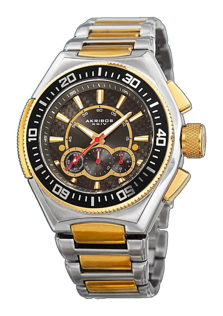 Classic Brown/Yellow gold toned steel 48 mm Brown/yellow