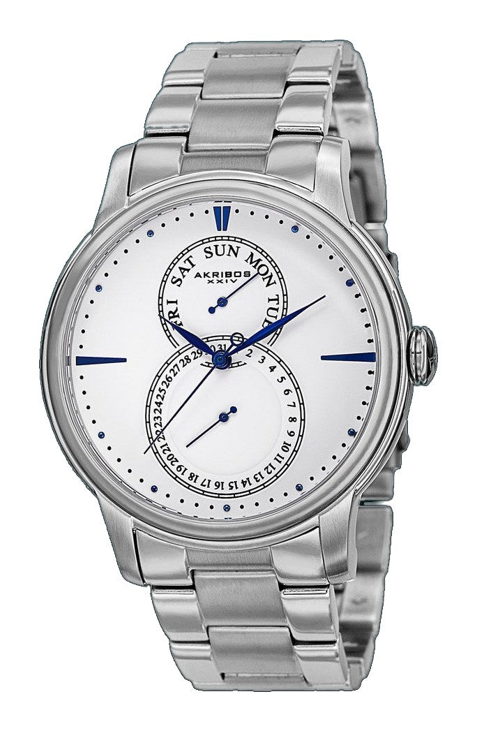 Multifunction Silver Tone/Stainless Steel/Stainless Steel | White Dial