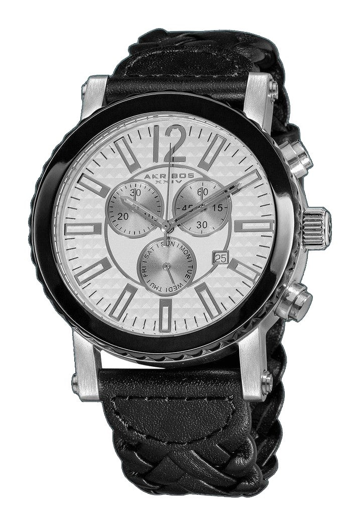 Multifunction Chronograph Silver Tone/Stainless Steel/Fabric | Silver Dial