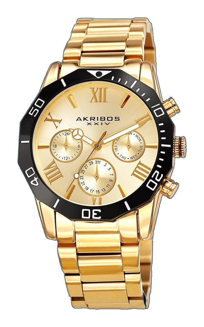 Dodecagon Gold Tone/Stainless Steel | Gold Dial