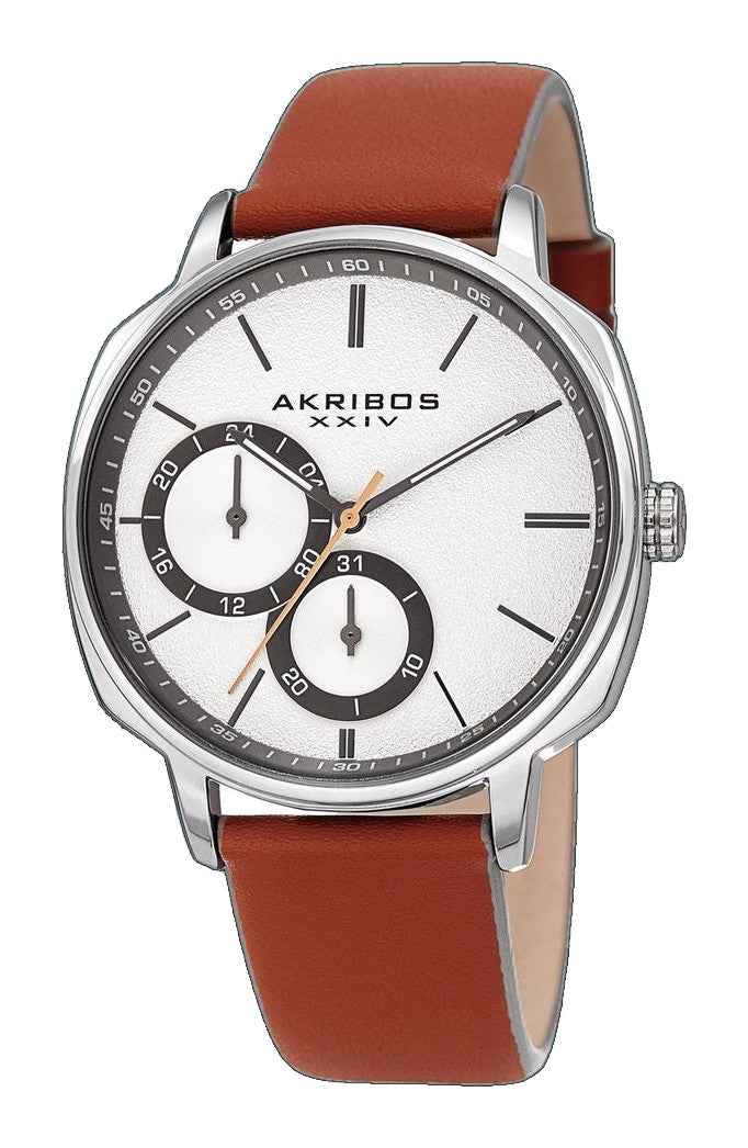 Classic Silver Tone/Leather | Silver Dial