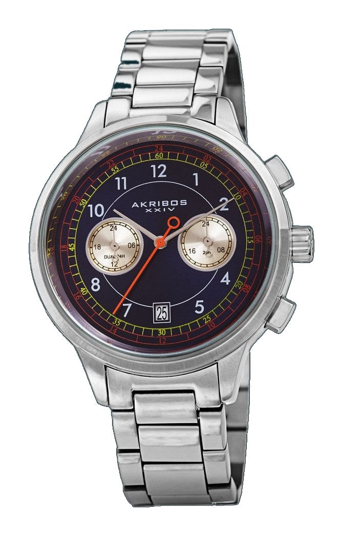AK1071SSBU-Casual Silver/Stainless Steel | Blue Dial