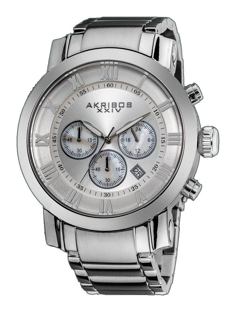 AK622SS-Casual Silver/Stainless Steel | White Dial