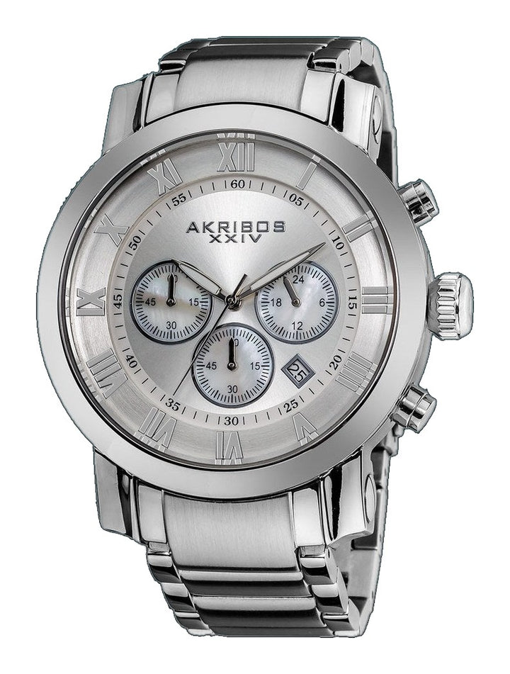 AK622SS-Casual Silver/Stainless Steel | White Dial