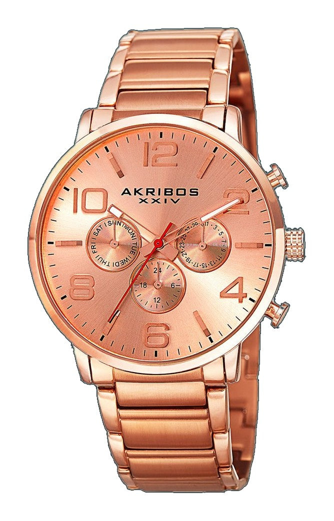 AK803RG-Casual Rose Gold/Stainless Steel | Salmon Dial