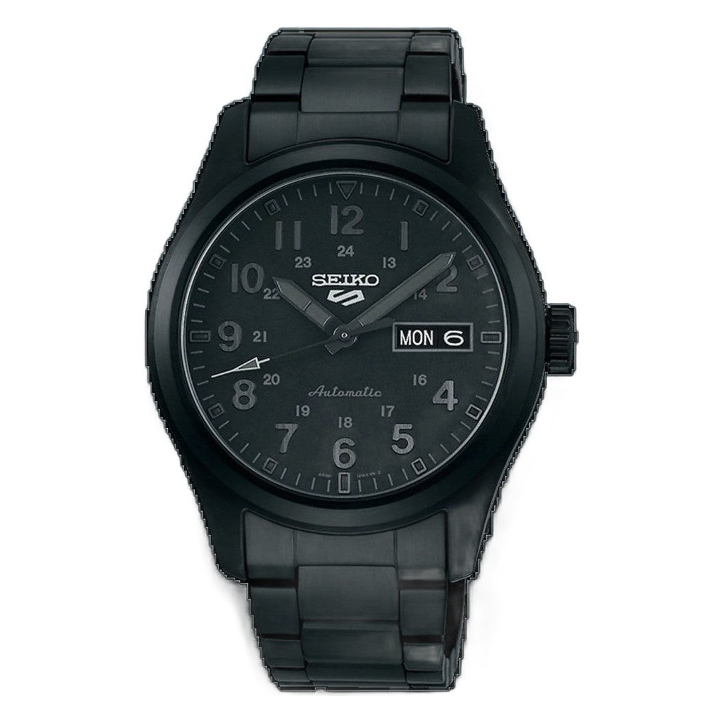 5 Sports Military Black Dial / Black Stainless Steel Black Dial