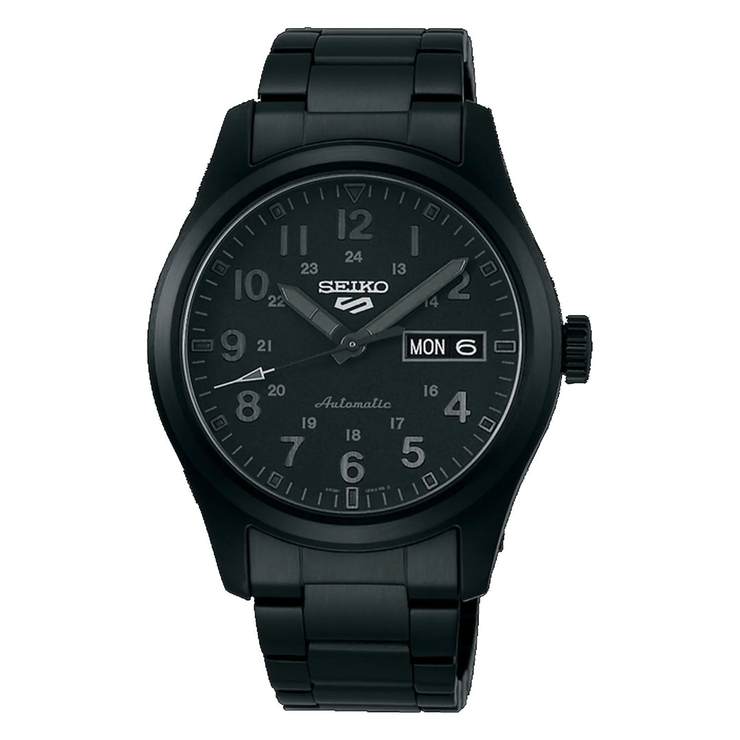 5 Sports Military Black Dial / Black Stainless Steel Black Dial