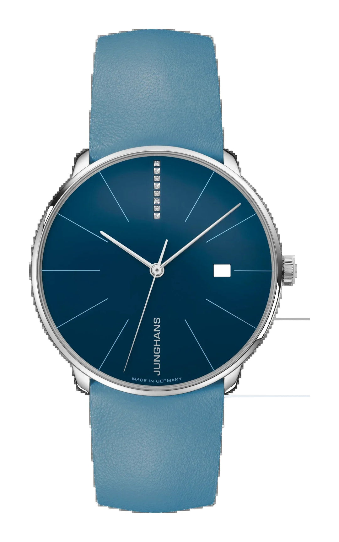Meister Fein Automatic Arctic Blue Dial / Arctic Blue Leather Strap