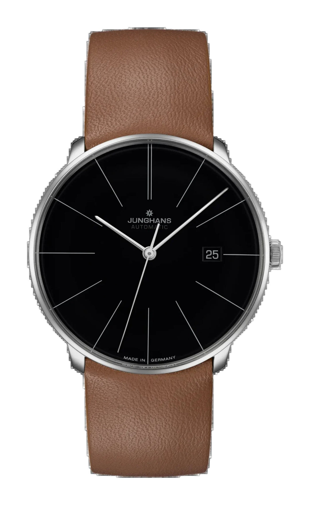 Meister Fein Automatic Black Dial / Brown Leather Strap Black Dial