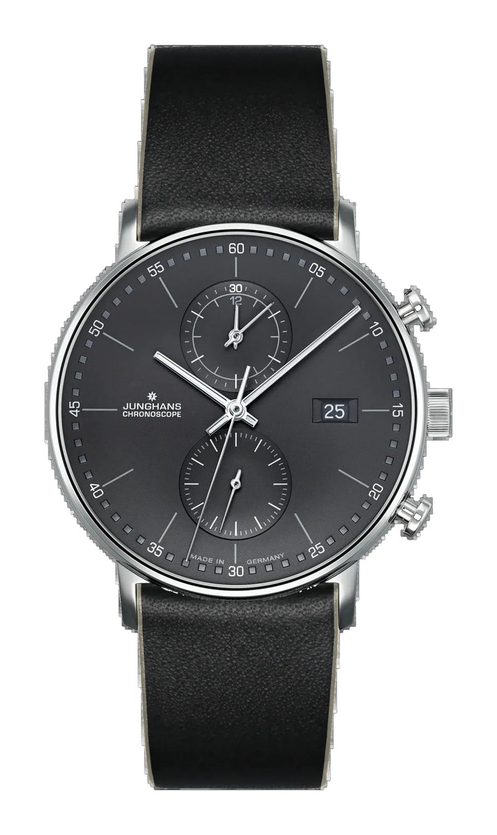 Form C Anthracite Dial / Black Leather Strap Anthracite Dial
