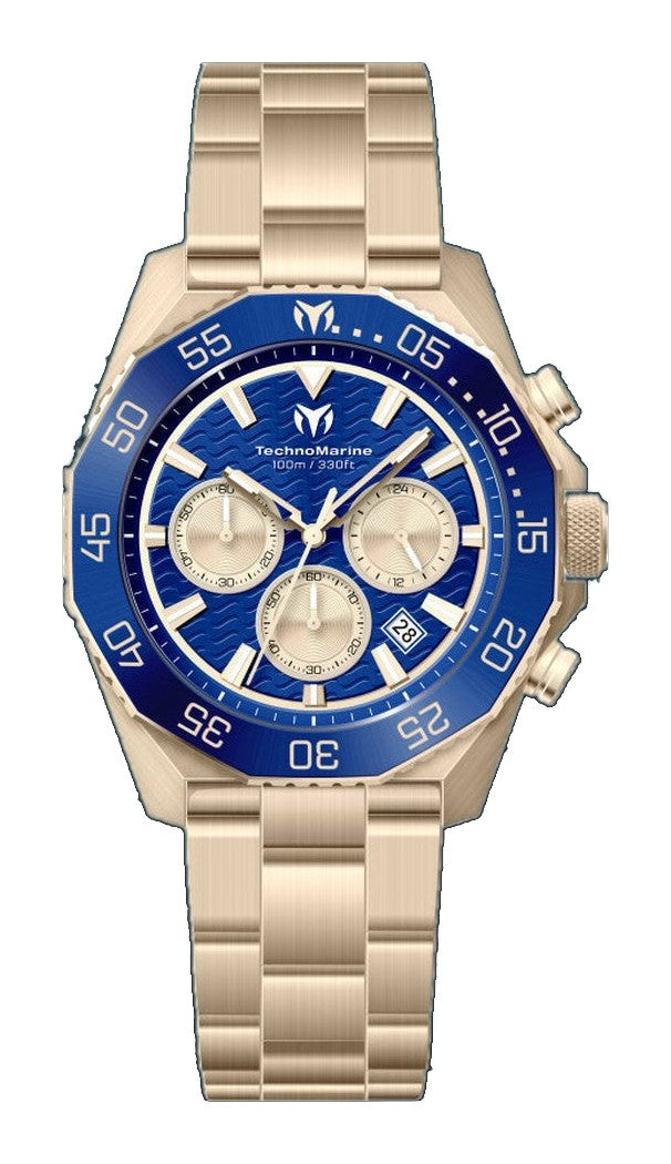 Mara Vivo 44mm / Blue and Gold / Gold Blue-Gold Dial
