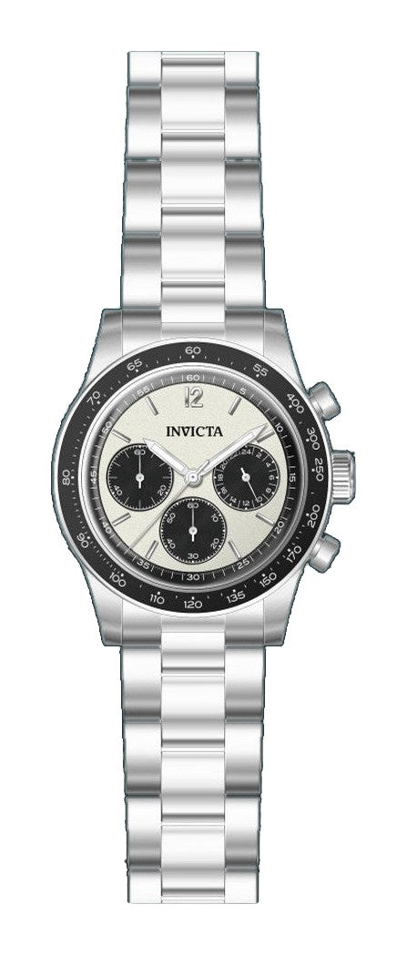 Speedway Chronograph Silver-Tone Dial / Stainless Steel Bracelet Two-Tone Silver and Black Dial