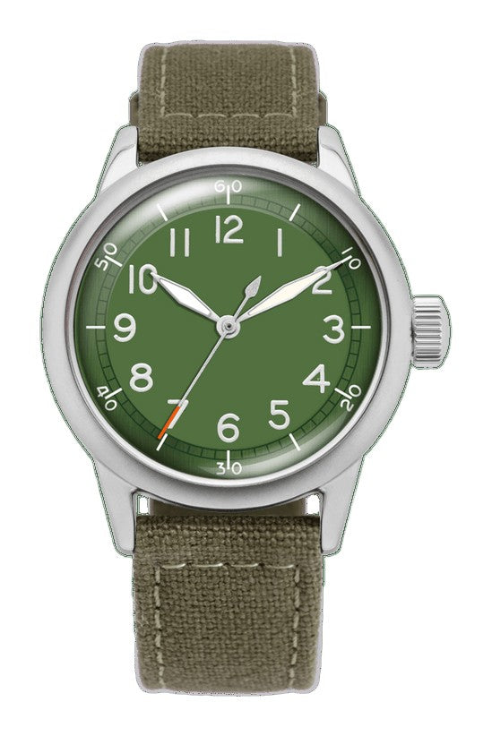 Spec 2 Ameriquartz - Olive Green Limited 40mm Green Matte Green (350C) Dial