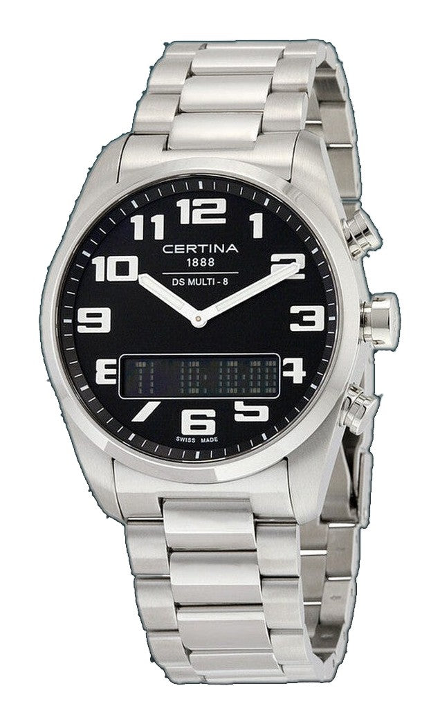 DS Multi-8 Multi-Function Black Dial / Stainless Steel Bracelet Black Dial