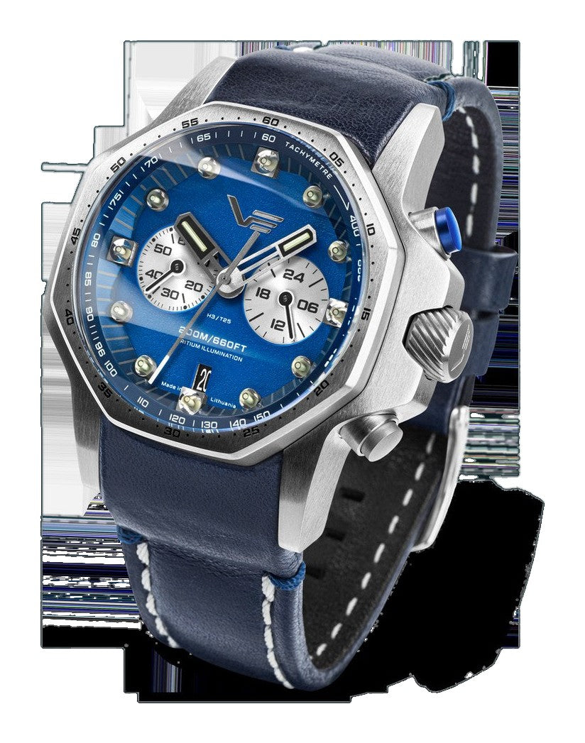 Atomic Age Sakharov Blue dial / Blue Leather Blue Dial