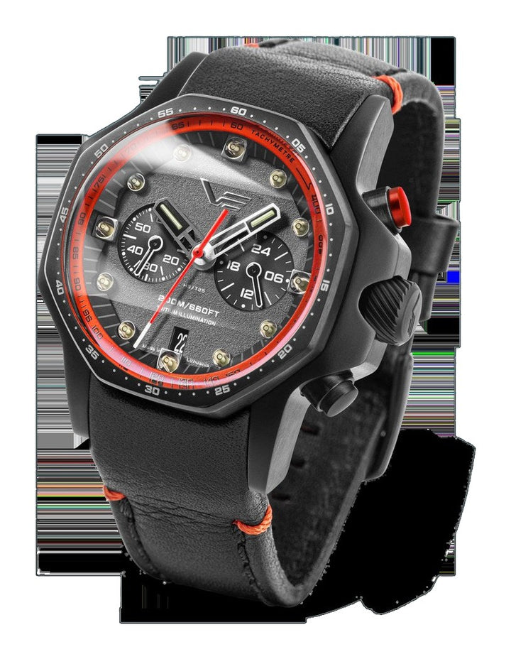 Atomic Age Sakharov Black Dial / Black Leather Black Dial