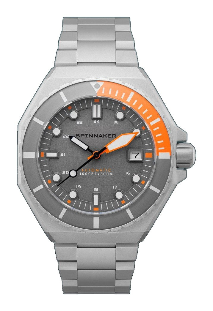 Dumas Gray Dial / Orange / Stainless Steel | Gray Dial