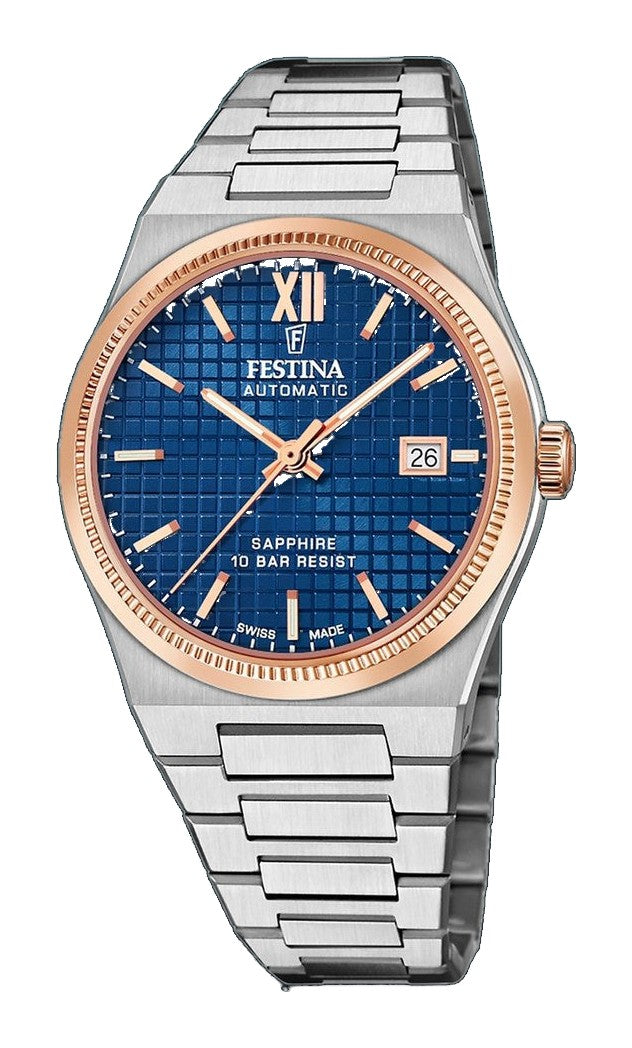Riv Blue / Stainless Steel Blue Dial