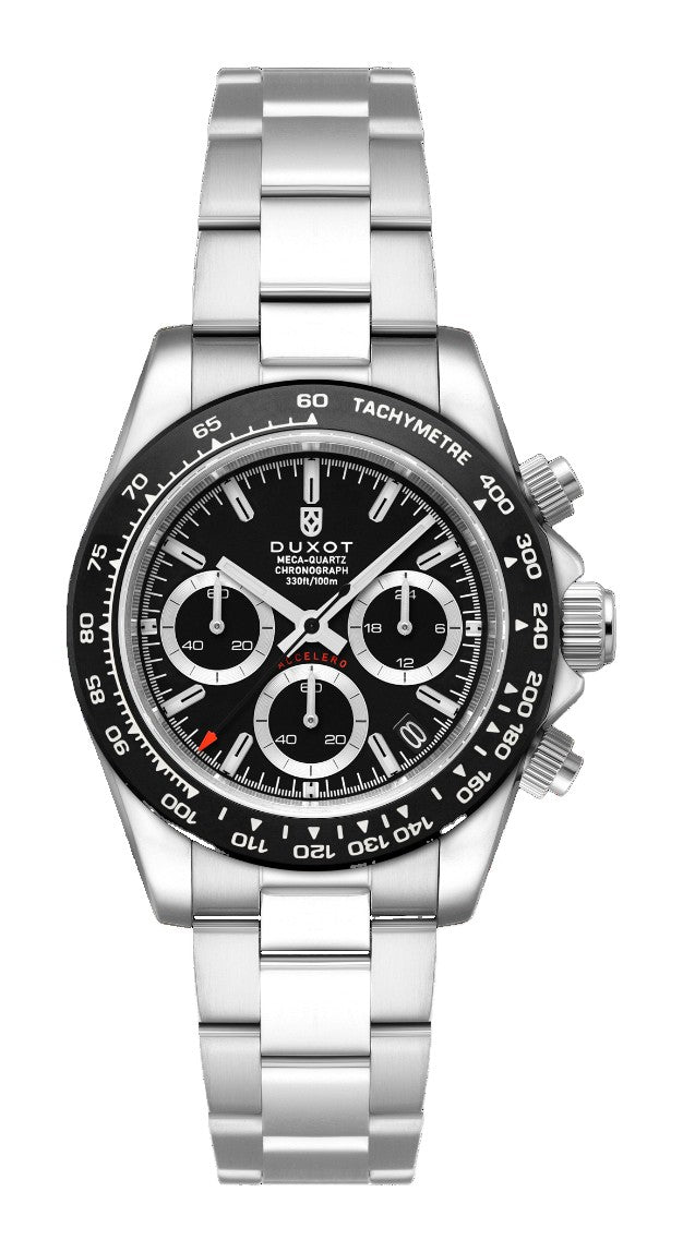 Accelero Chronograph Black/Stainless Steel | Black Dial