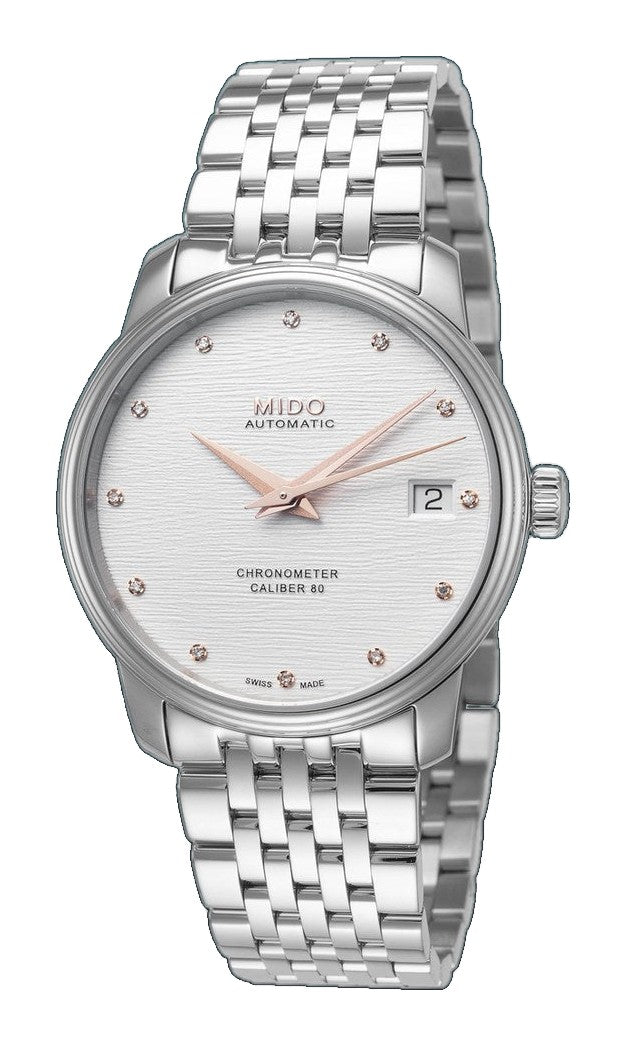 Baroncelli 34mm / Silver / Silver | Silver Dial