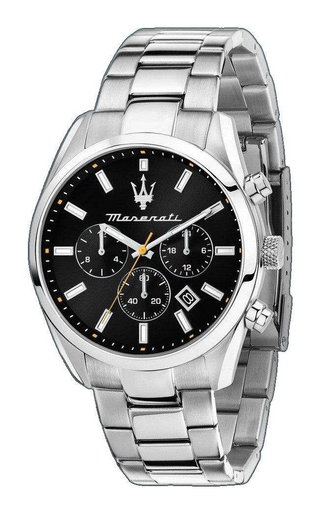ATTRAZIONE Black / Stainless Steel Black Dial