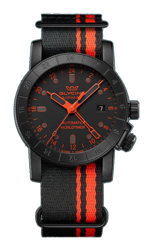 Airman Contemporary GMT 42 mm / Black / Black Black Dial