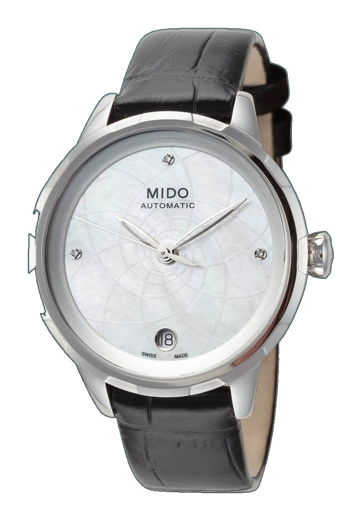 Rainflower 34 mm / White / Black White Dial