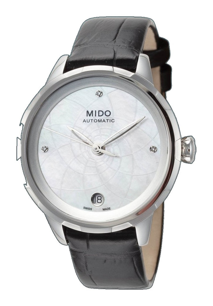 Rainflower 34 mm / White / Black White Dial