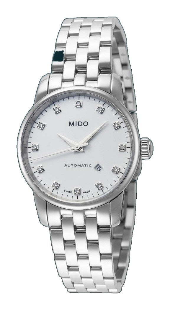 Baroncelli 29 mm / White / Silver White Dial