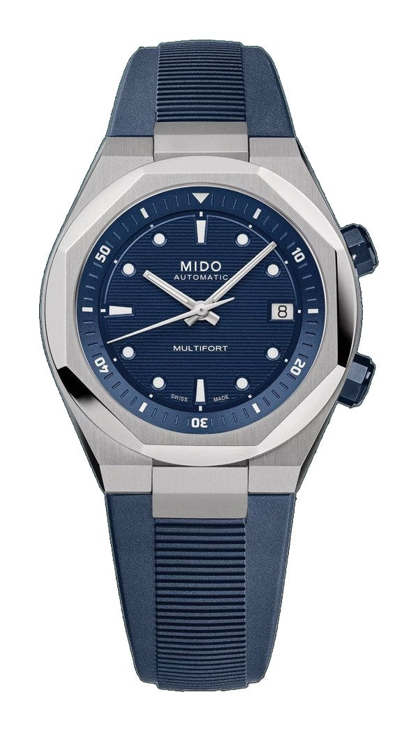Multifort 8 Two Crowns Blue/Stainless Steel Blue Dial