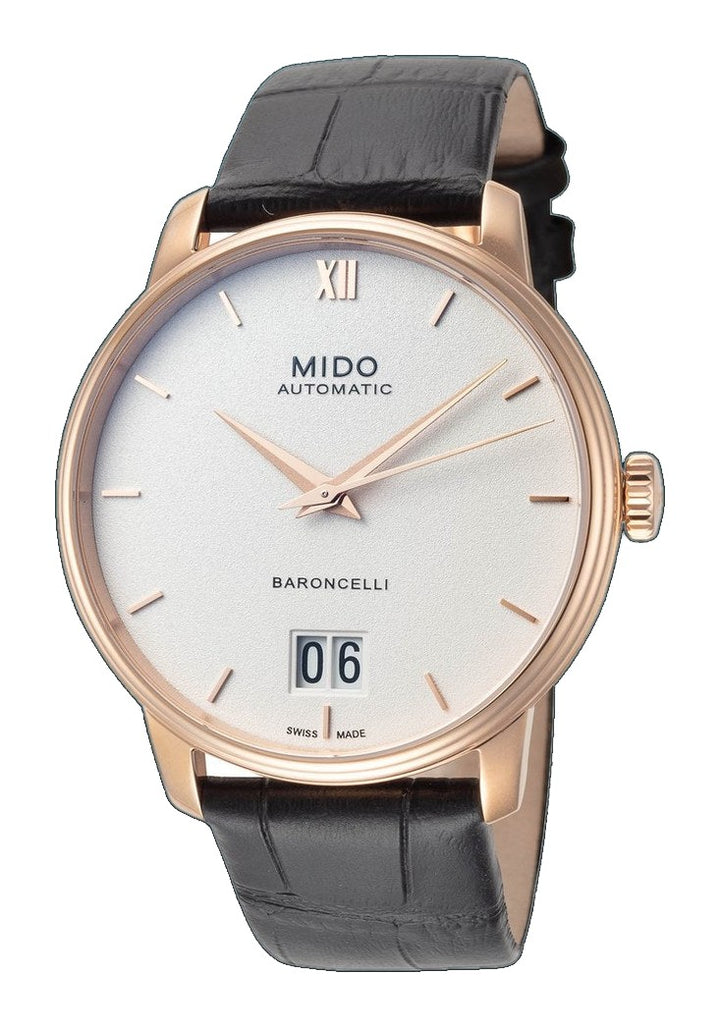 Baroncelli 40mm / White / Black | White Dial