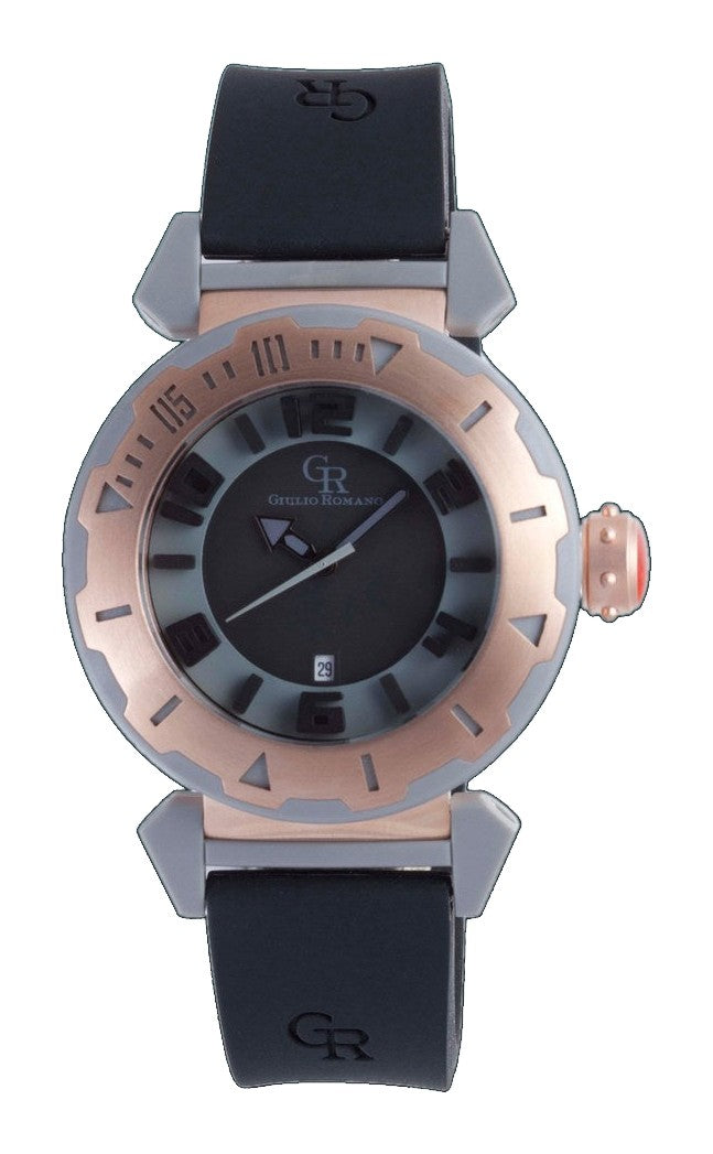 Ferrara Black-Black Rose Gold | Black Dial