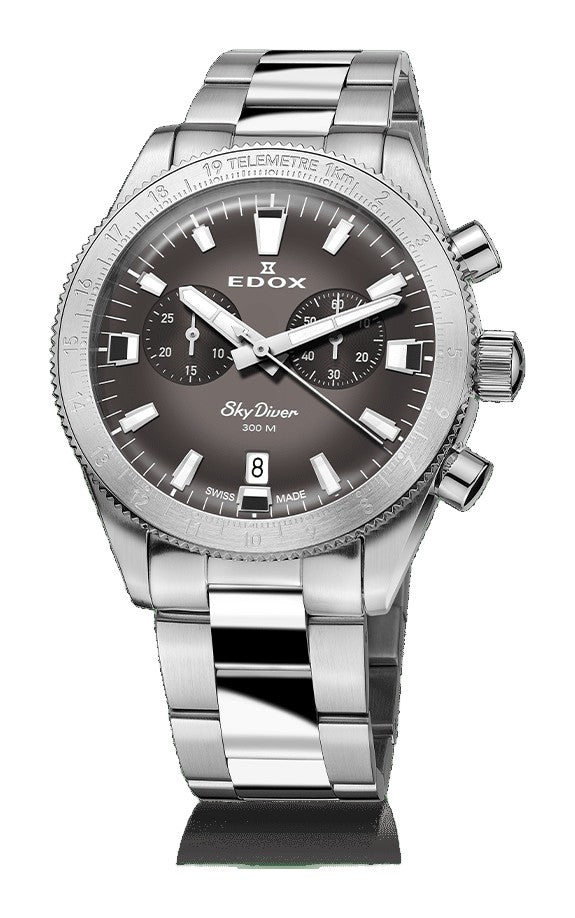SkyDiver Grey / Stainless Steel Grey Dial