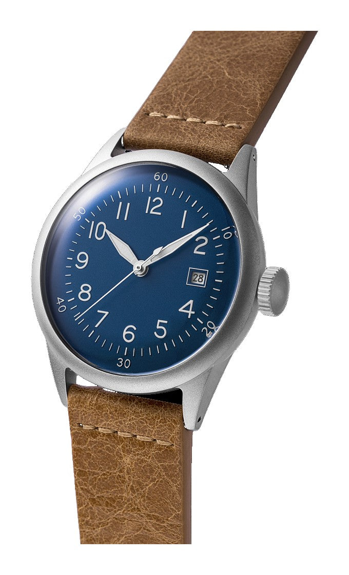A-11 Tactical Blue / Leather Blue Dial