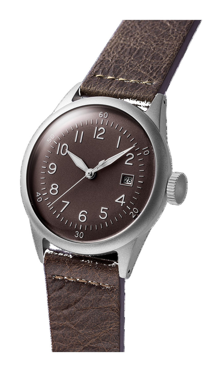 A-11 Tactical Brown / Leather Brown Dial