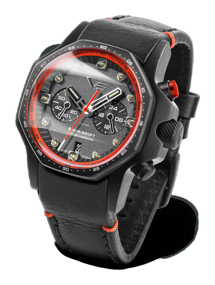 ATOMIC AGE ANDREI SAKHAROV Black/Leather Black Dial