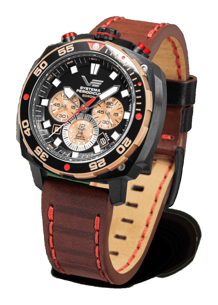 SYSTEMA PERIODICUM Black/Leather Black Dial