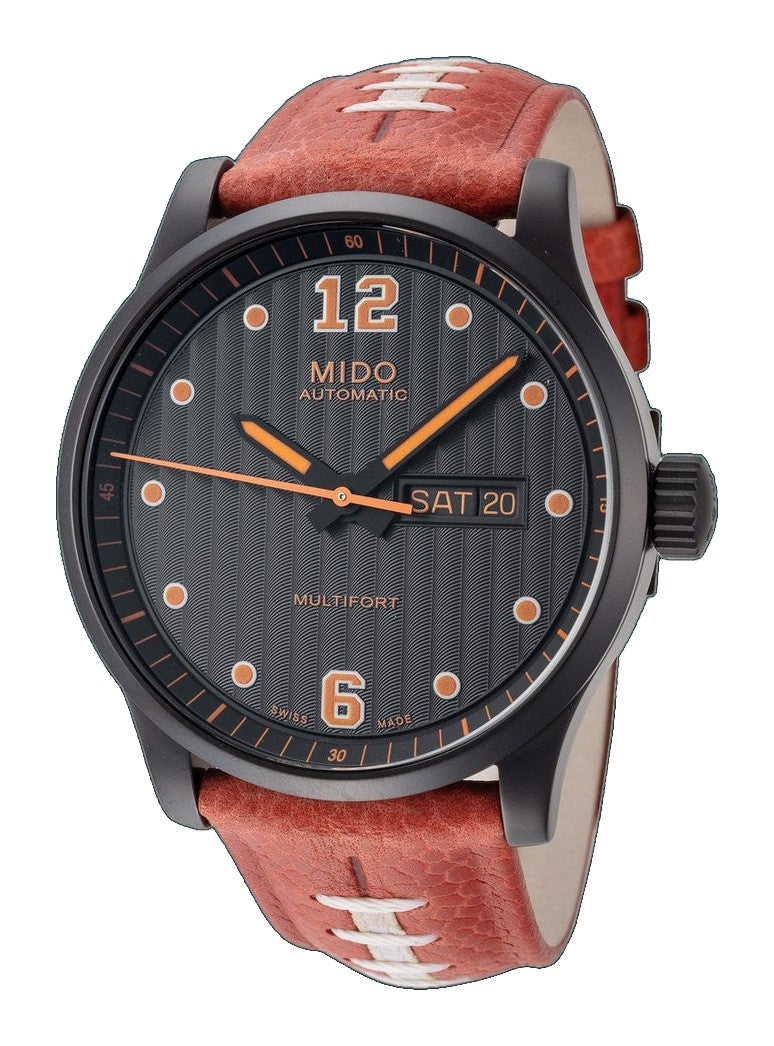 Multifort 42mm / Black / Black and Orange | Black Dial