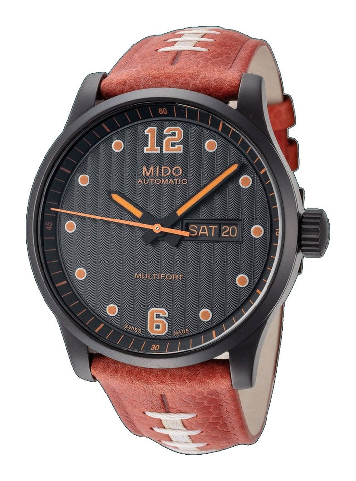 Multifort 42mm / Black / Black and Orange | Black Dial
