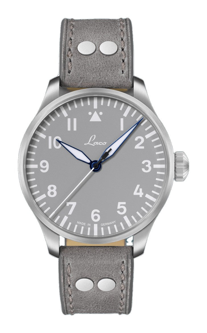 Augsburg Grau 42 Automatic / Leather Strap Gray Dial