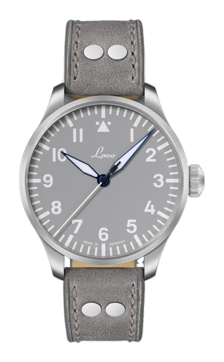 Augsburg Grau 42 Automatic / Leather Strap Gray Dial