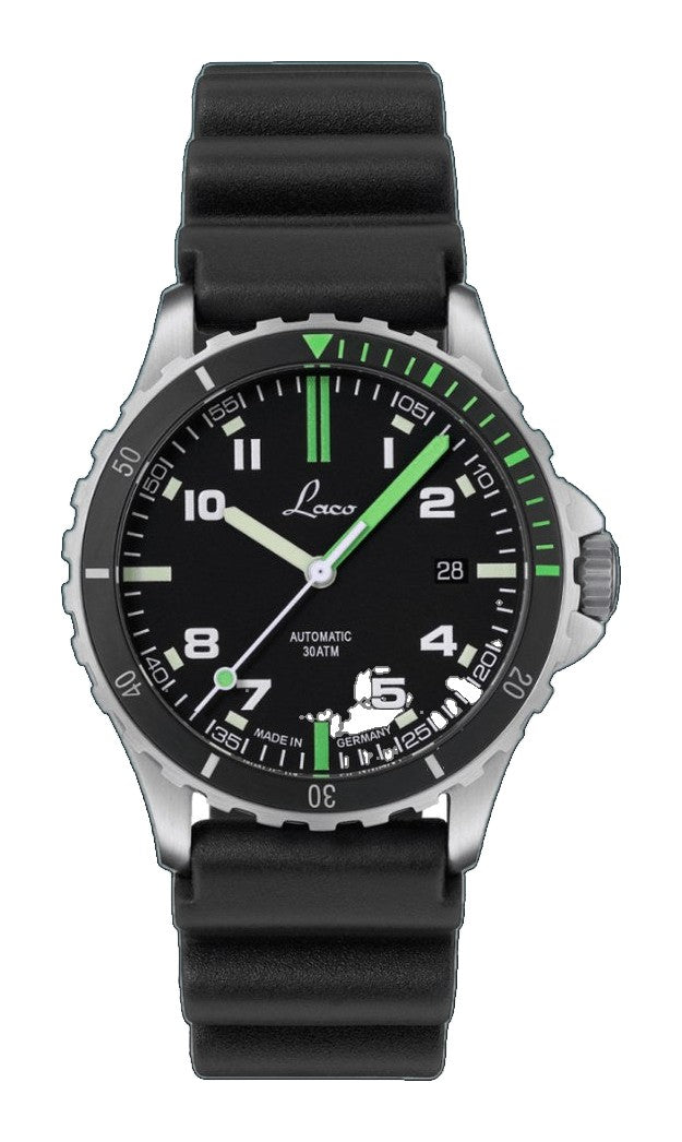 Amazonas 39 Black Rubber Black Dial