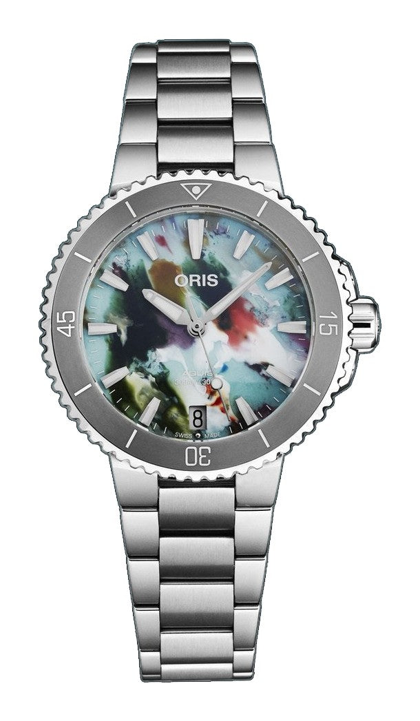 Aquis Multicoloured / Stainless Steel Multi-Color Dial