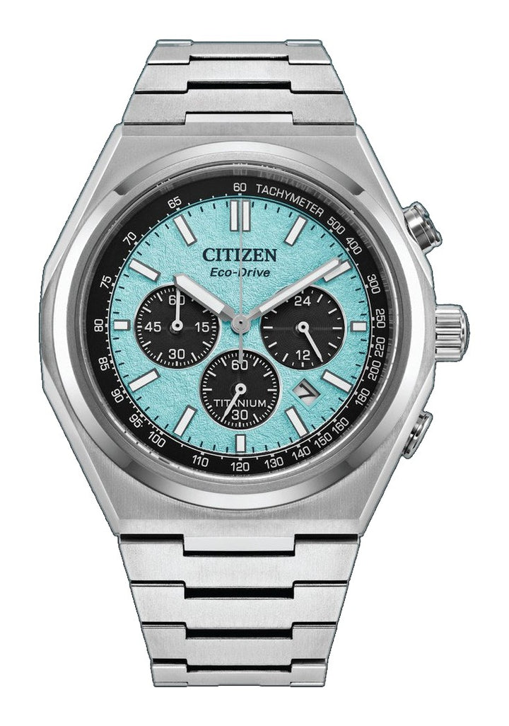Zenshin Chrono Blue / Super Titanium | Blue Dial
